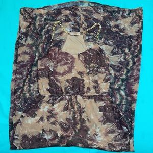 Charlotte Russe Pattern Maxi Dress Size M